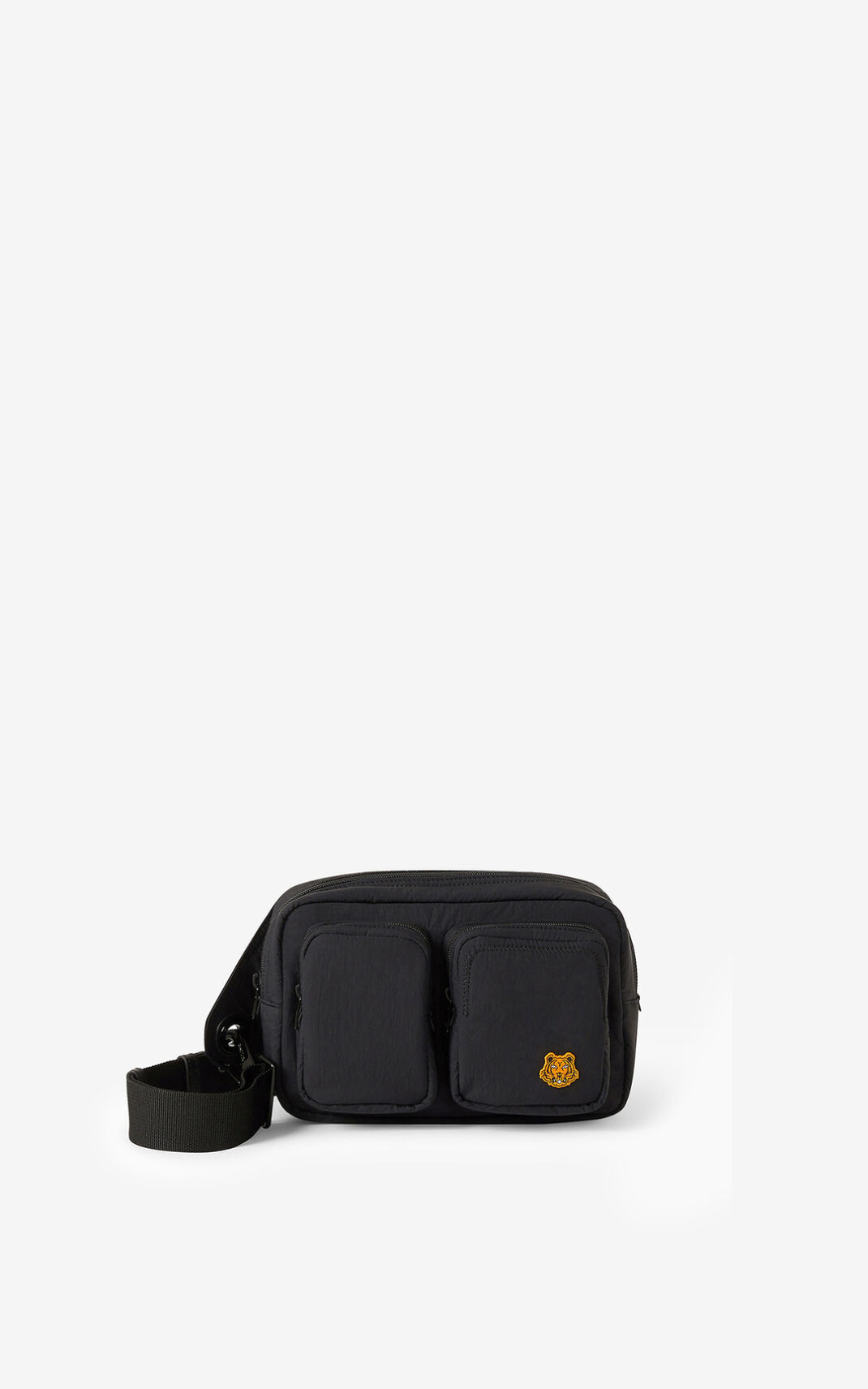 Kenzo Tiger Crest Belt Bag Black For Mens 2738NYVSU